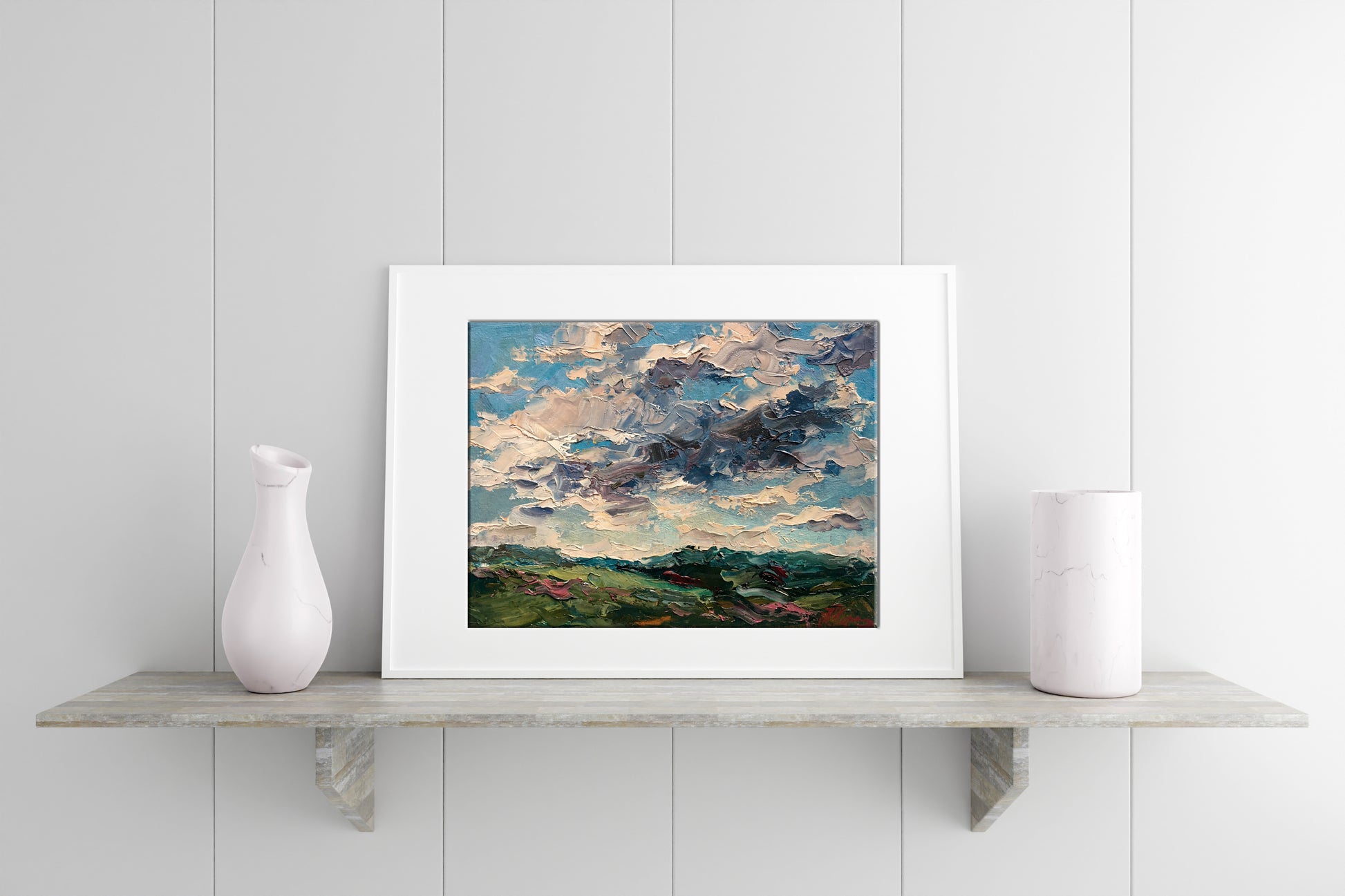 Oil painting sky 