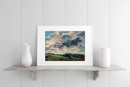 Oil painting sky 