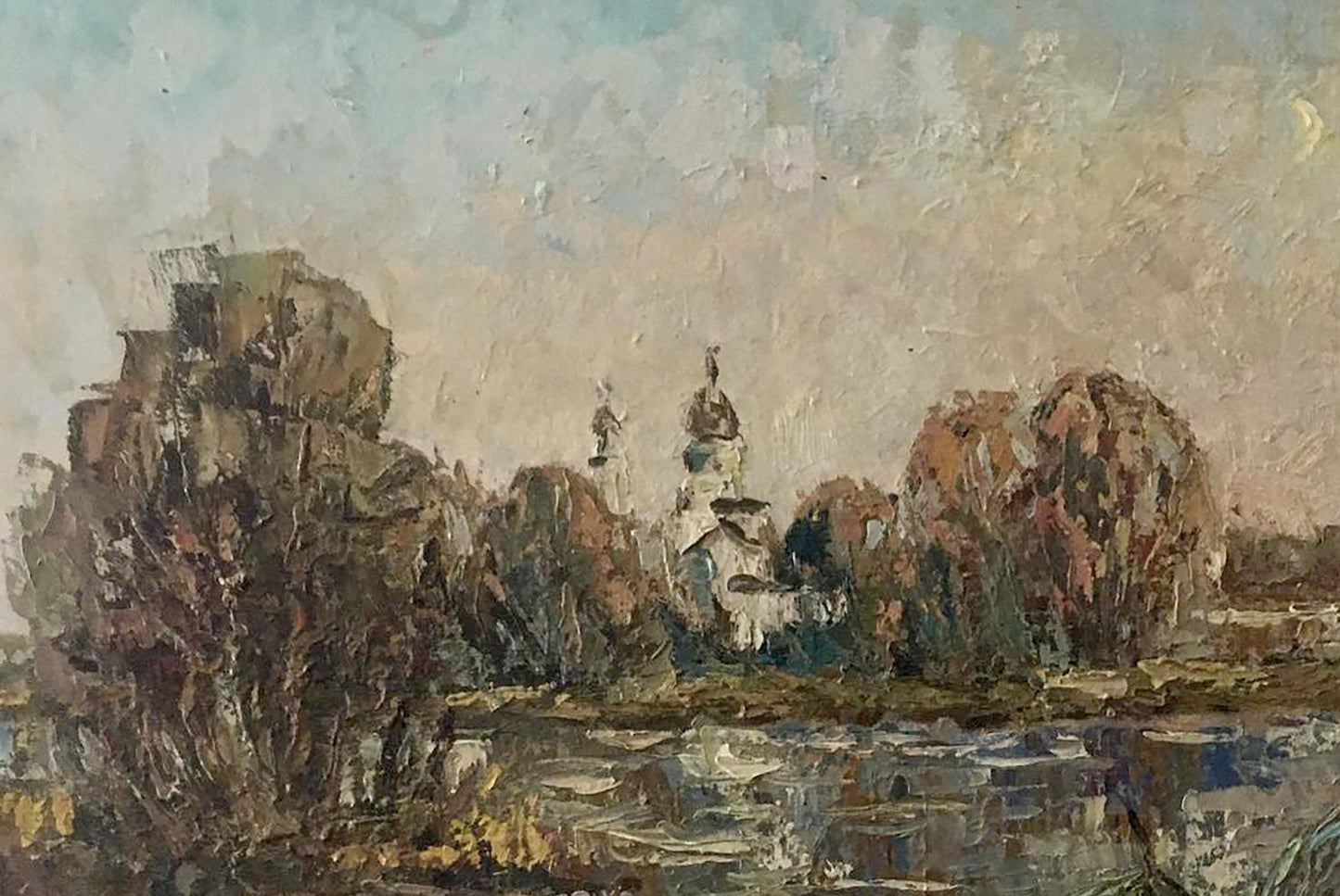 Oil painting Settlement 