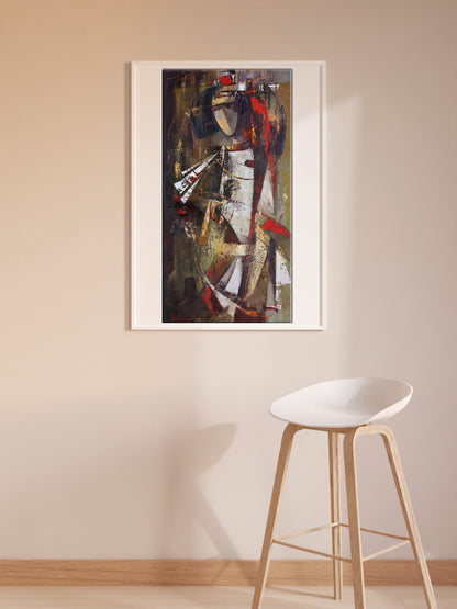 Autumn Rhapsody oil painting by Valentina Alekseevna Kozyar in white frame