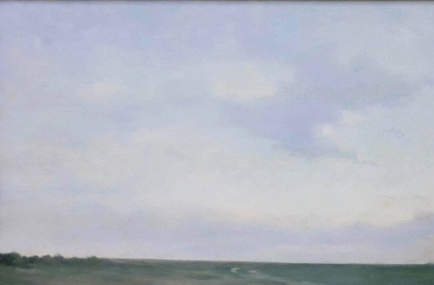 Oil painting After the Rain by Korkishko Vasily: overcast sky with muted clouds