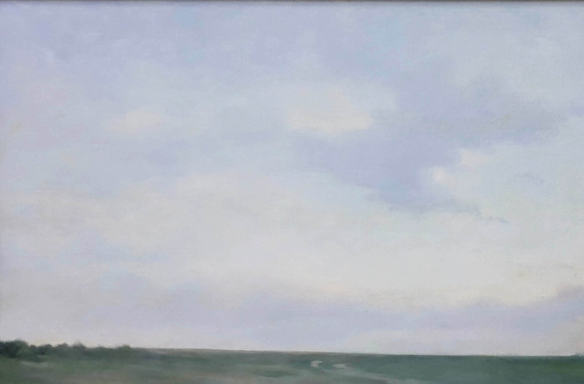 Oil painting After the Rain by Korkishko Vasily: overcast sky with muted clouds