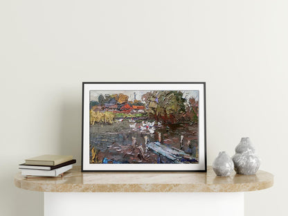 Village landscape Art 