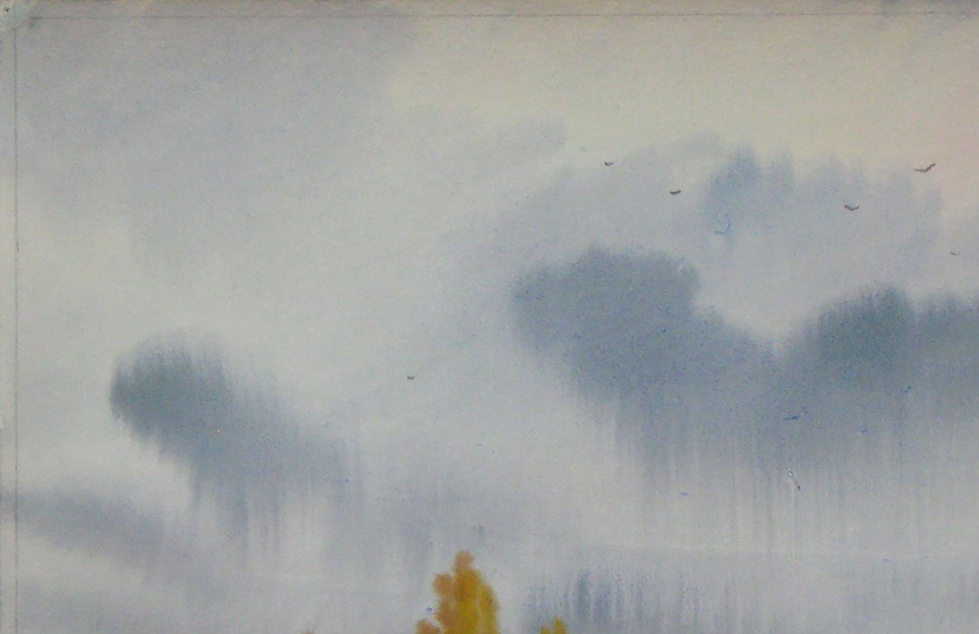 Watercolor painting "Rainy Weather" by Valery Savenets