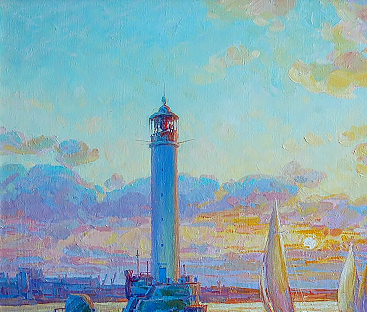 Oil painting Sea lighthouse Artim Dmitry