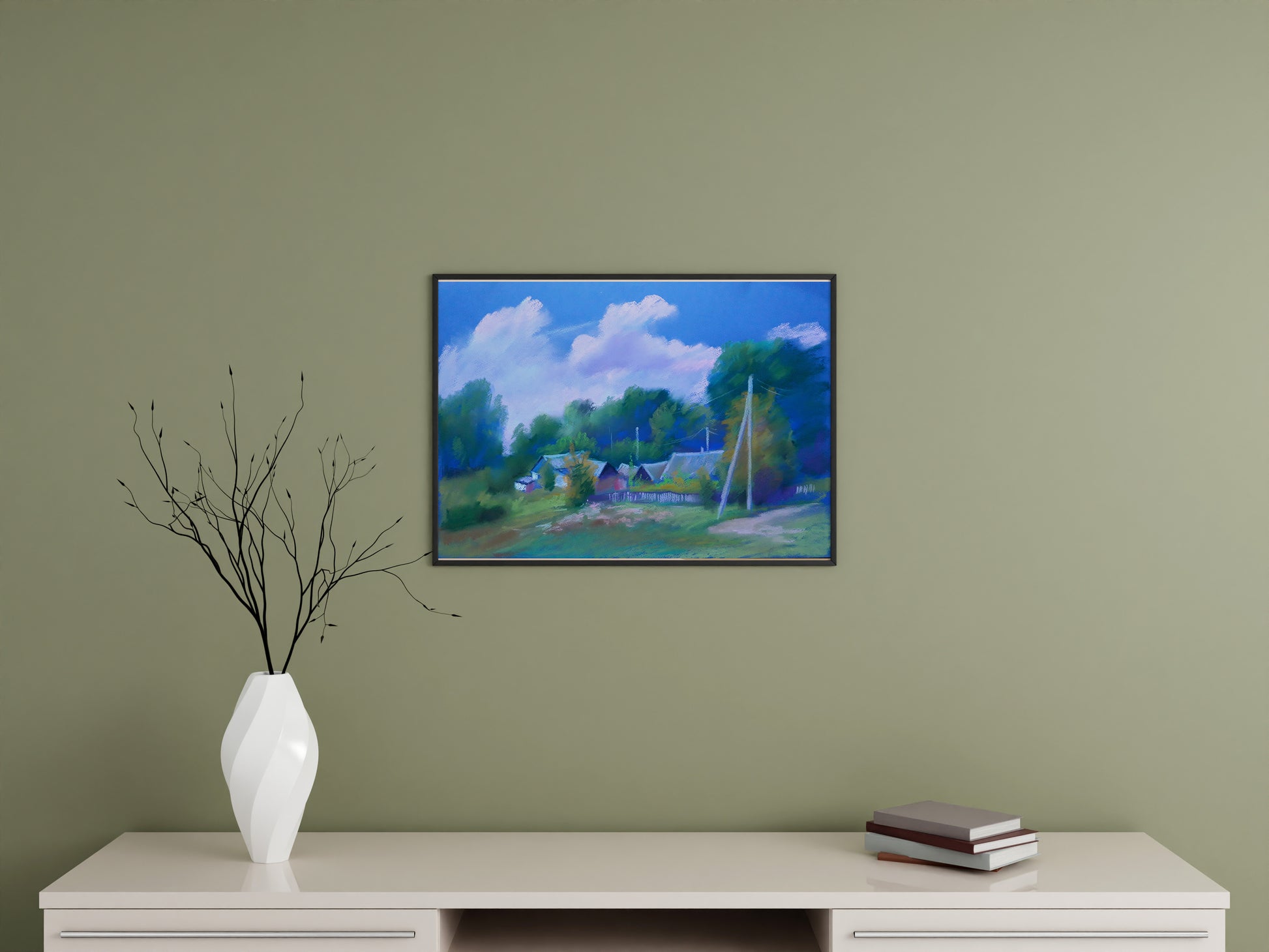 Pastel painting