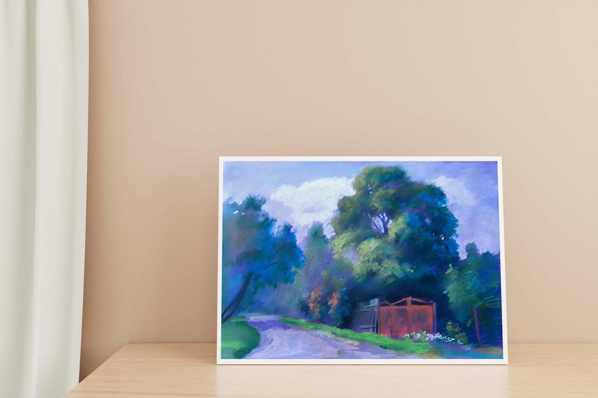 Pastel painting