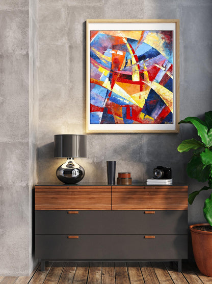 Oil painting In the warm rays by Kirilenko Ivan in light wood frame
