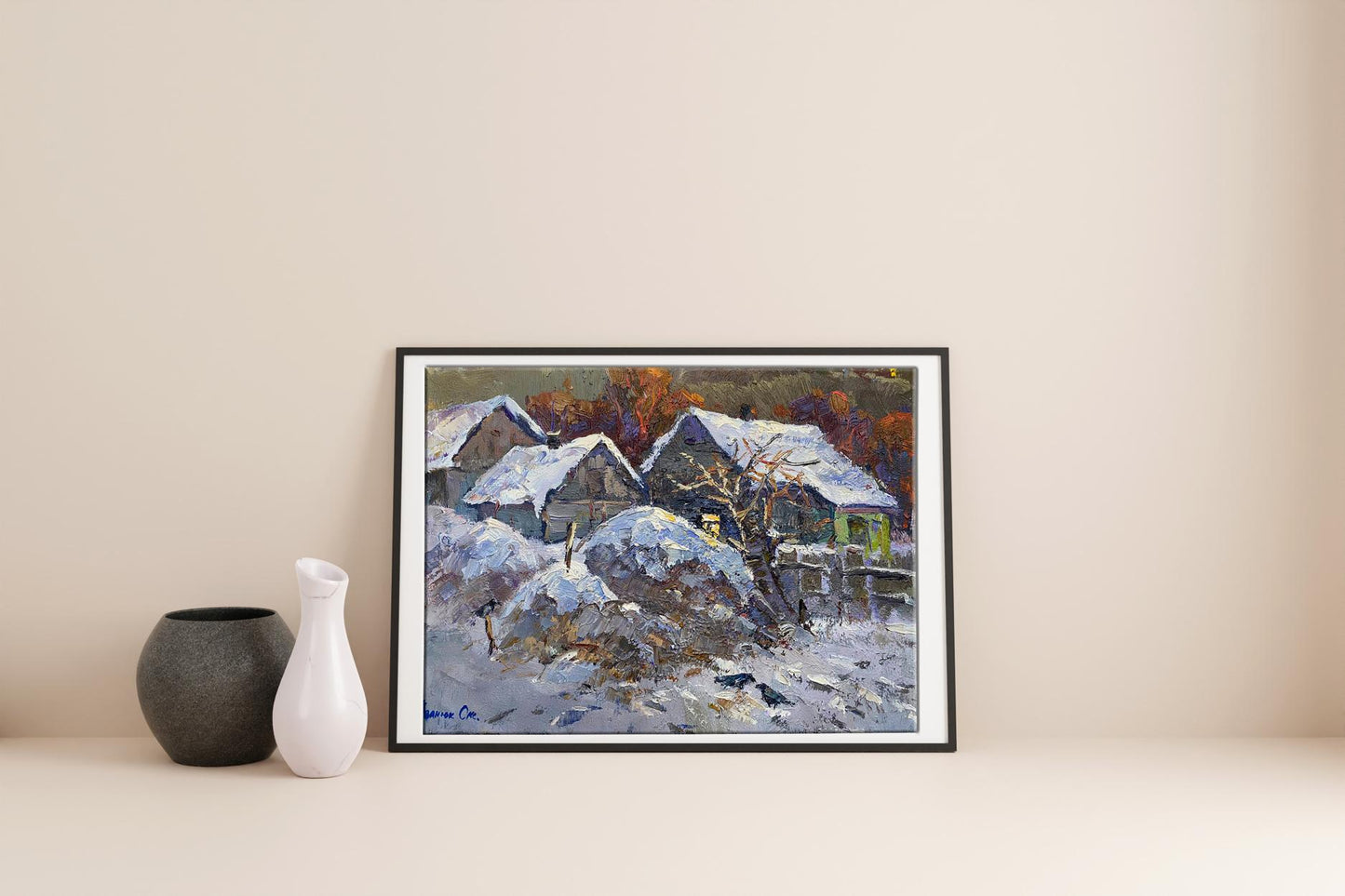 Village landscape Art 