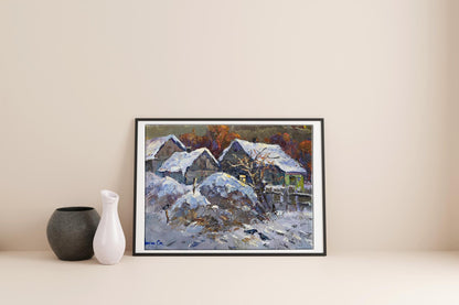 Village landscape Art 