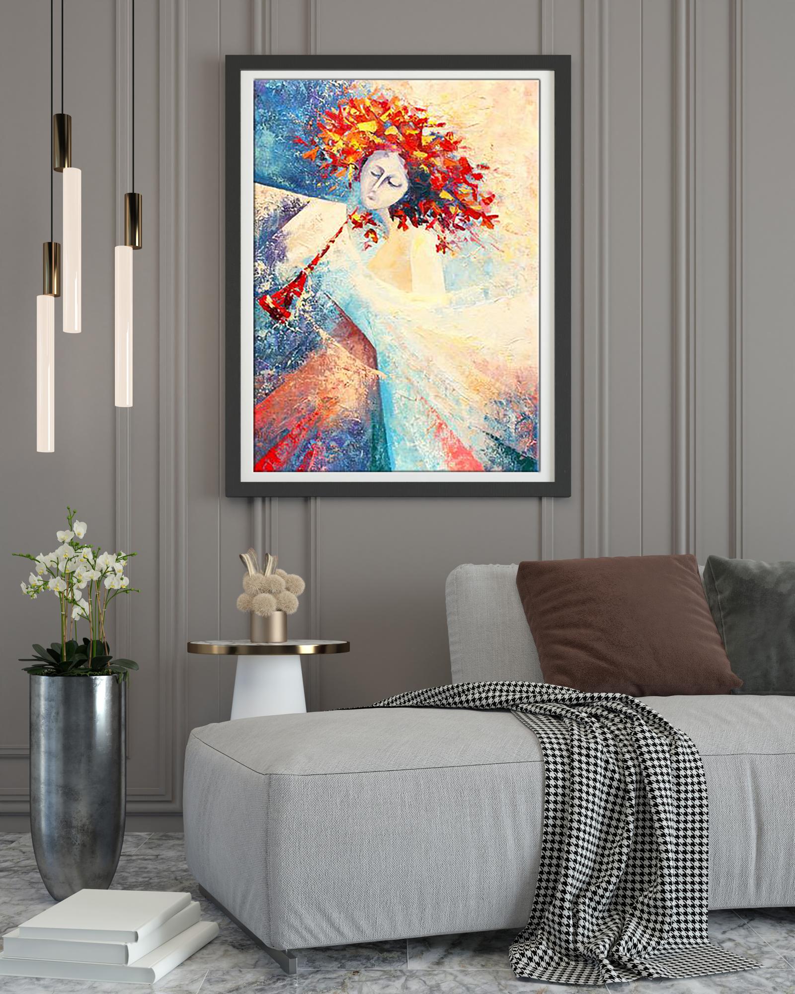 Oil painting Spring song by Kirilenko Ivan in black frame