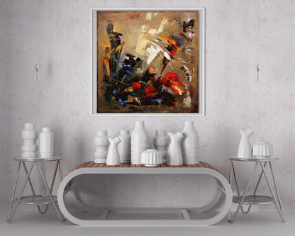 Oil painting Autumn sigh by Valentina Alekseevna Kozyar in white frame