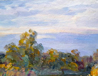 Oil painting Sunny Nature Landscape Kovalenko Ivan Mikhailovich