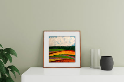 Framed oil painting Summer perspective after rain by V. Zadorozhnya
