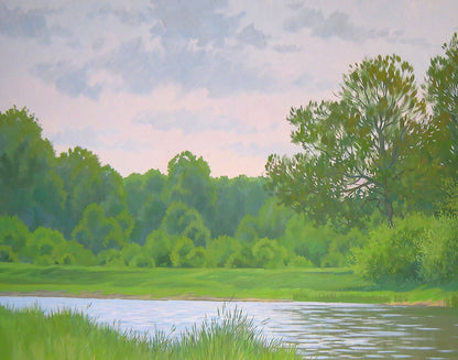 Oil Painting Summer Nature Landscape 