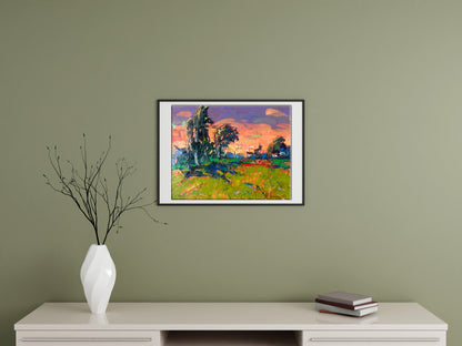 Village landscape Art 