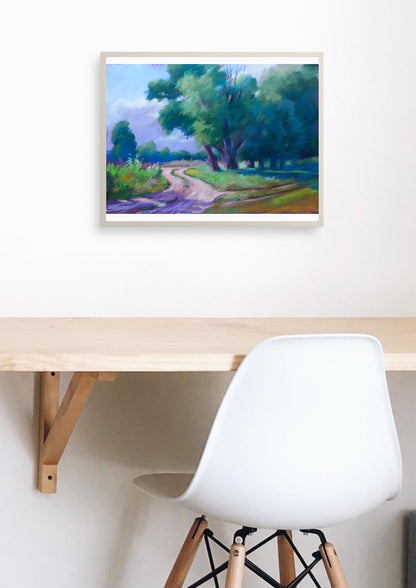 Pastel painting