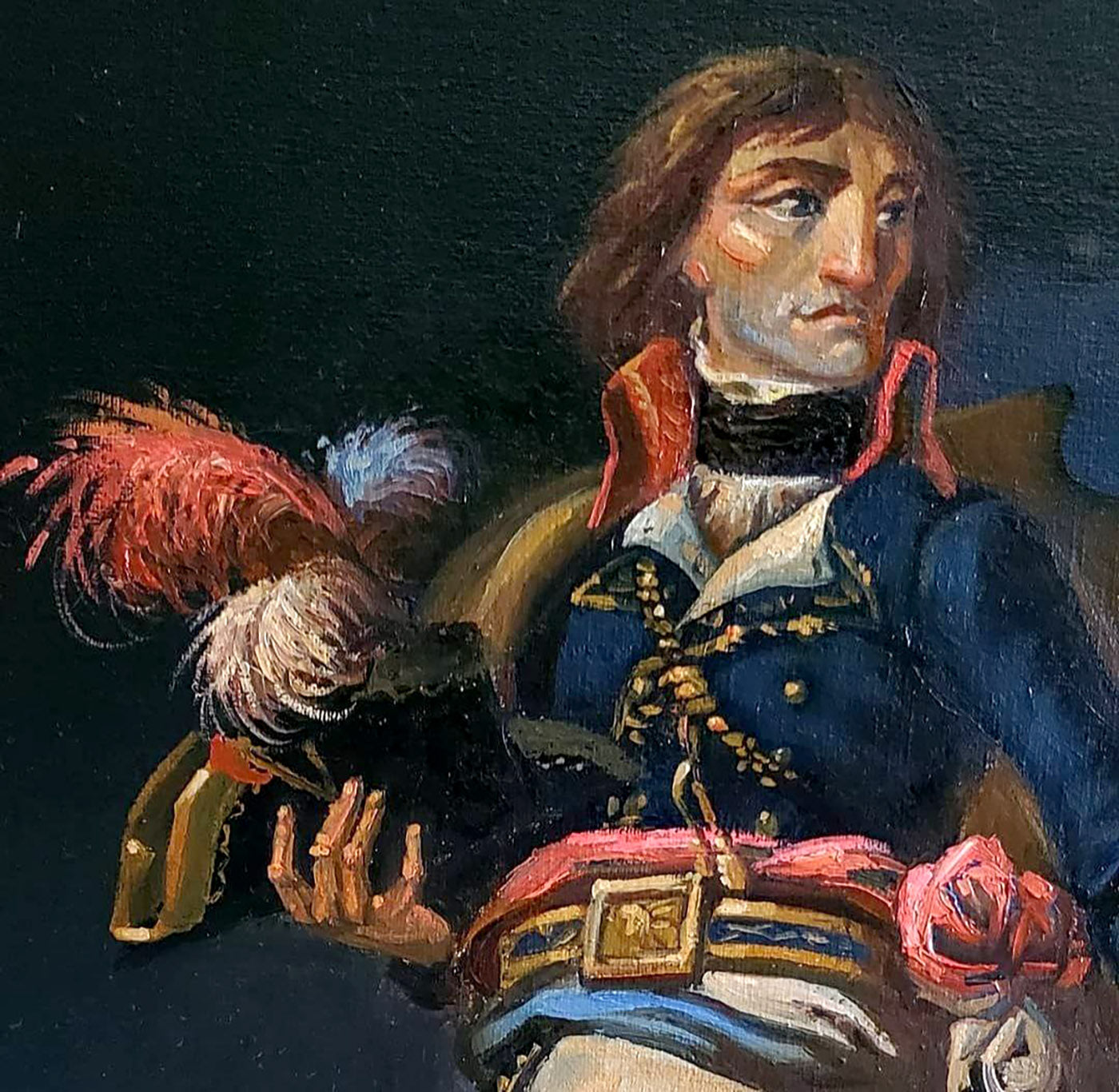 Oil painting portrait of Napoleon in Egypt by Daniil Litvinov