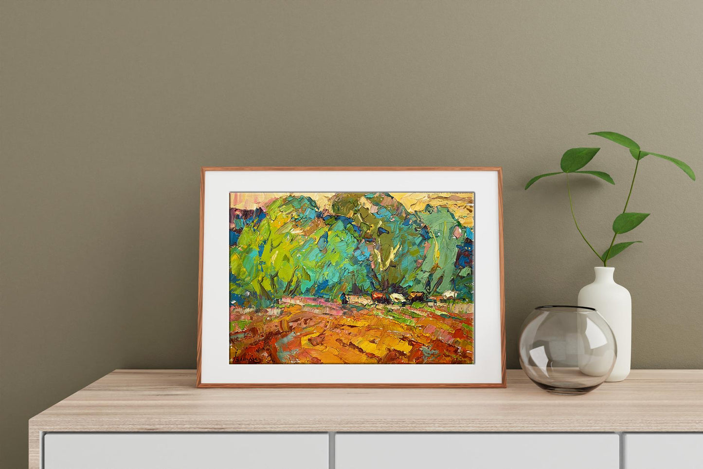 Village landscape Art 