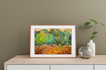 Village landscape Art 