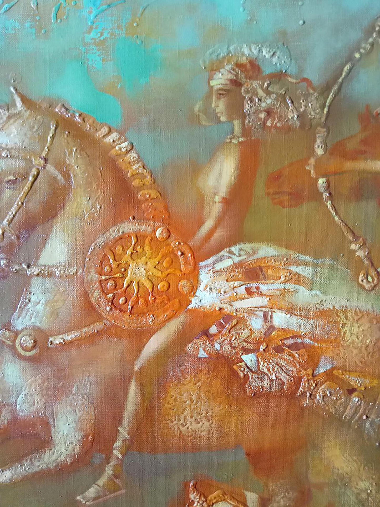 Abstract oil painting