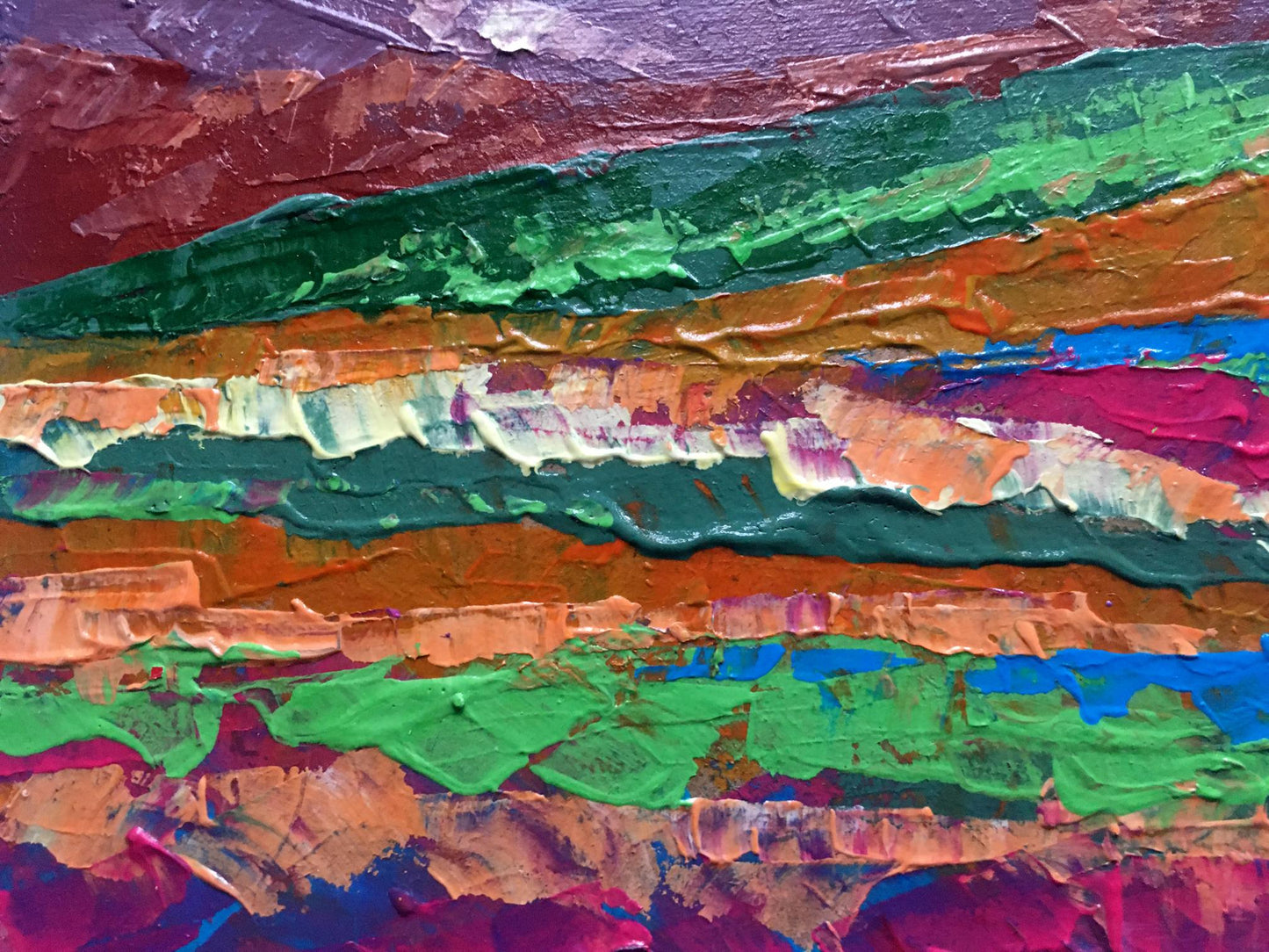Vibrant Evening in the Mountains oil painting by Zadorozhnya V. V