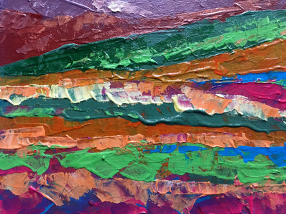 Vibrant Evening in the Mountains oil painting by Zadorozhnya V. V