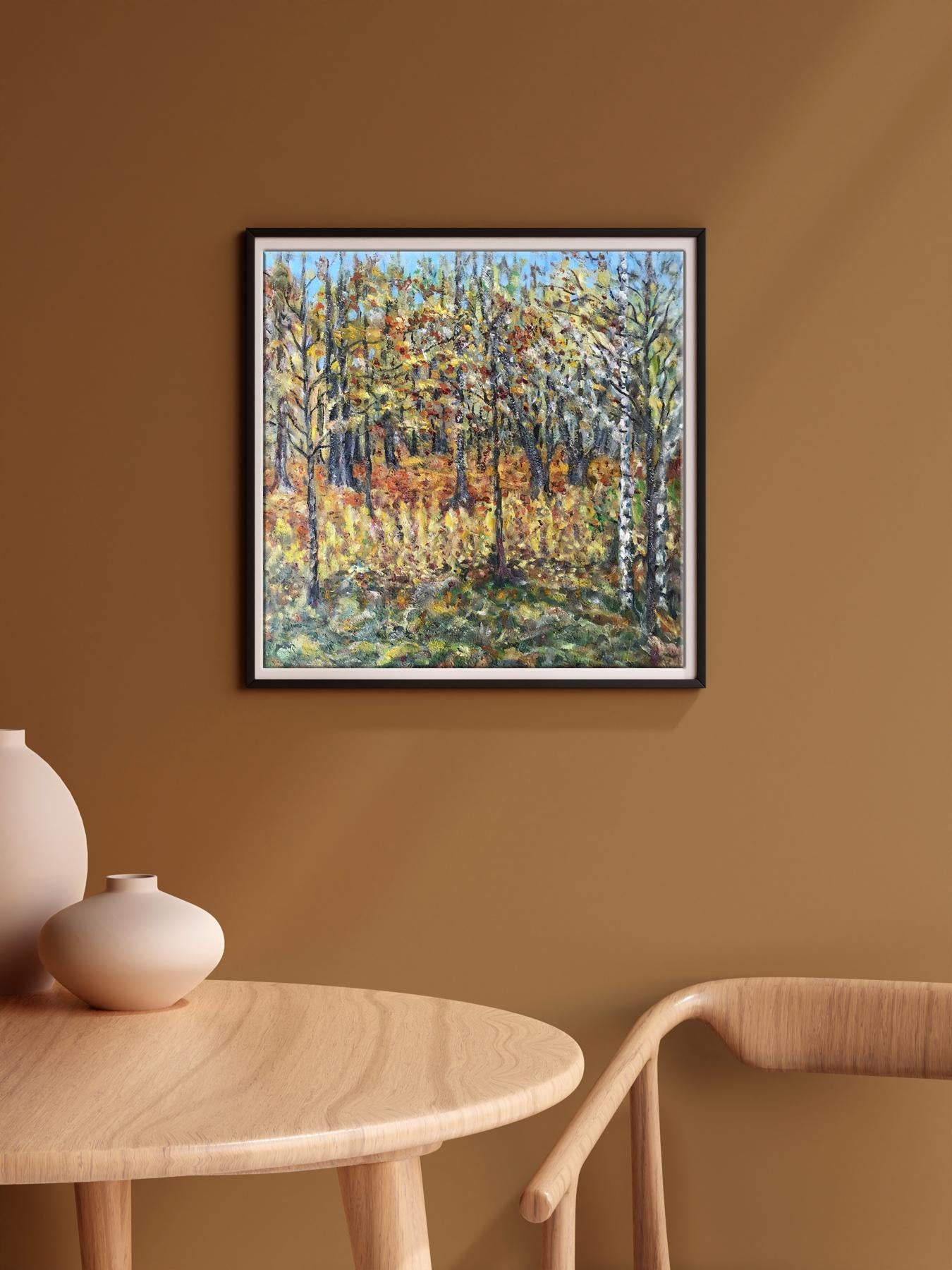 Oil artwork "Autumn Motif" by Ivan Leontyevich Shapoval