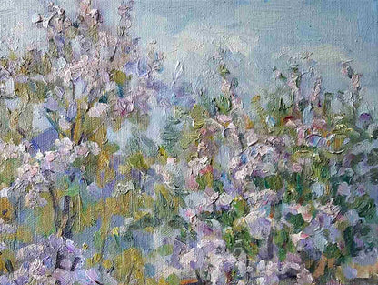 Oil painting Spring Nature Landscape