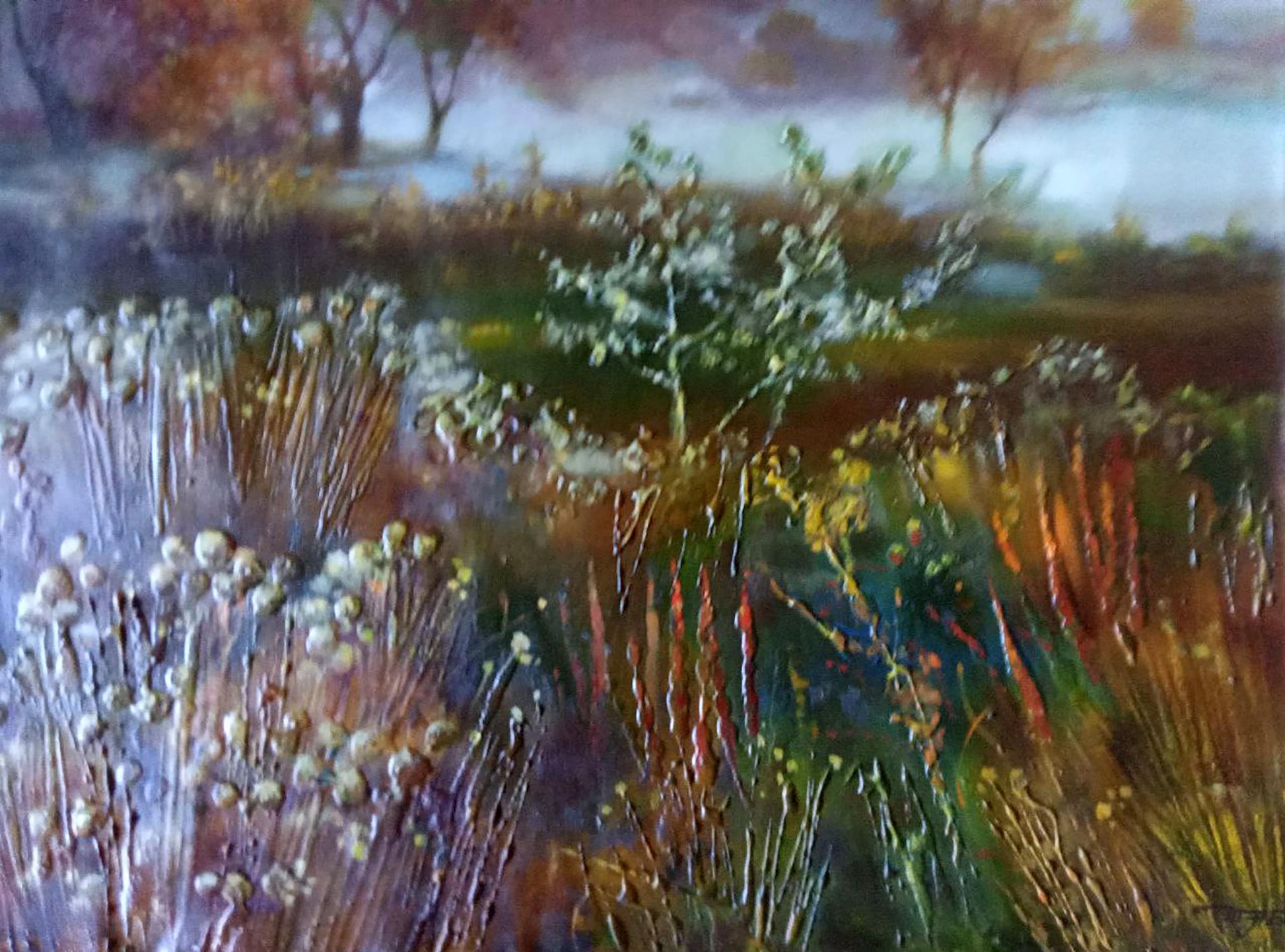 Abstract oil painting 