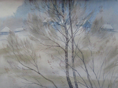 Winter Village landscape 
