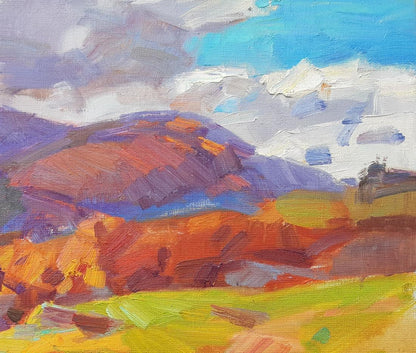 Oli painting Mountain Landscape Pereta Vyacheslav