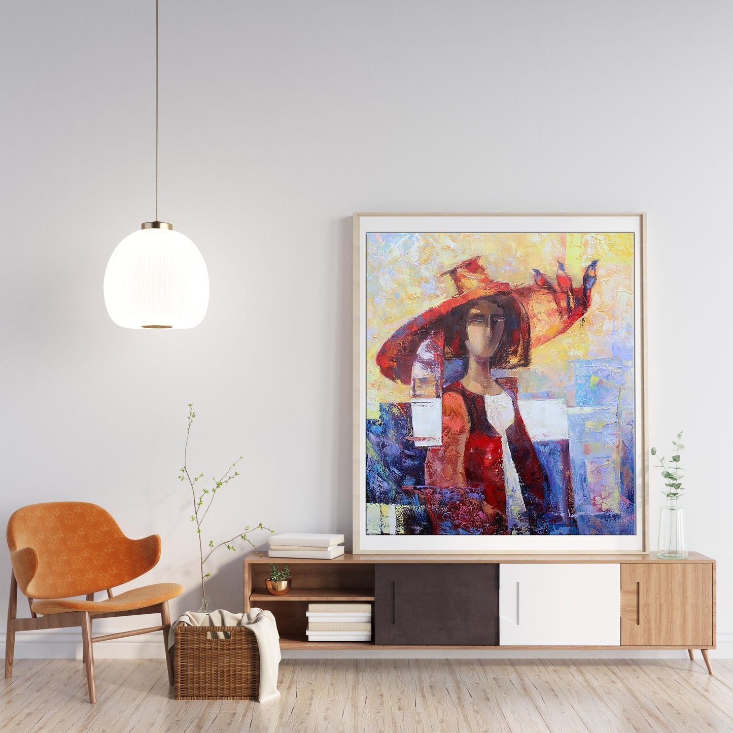 Oil painting Nightingales by Kirilenko Ivan in wooden frame