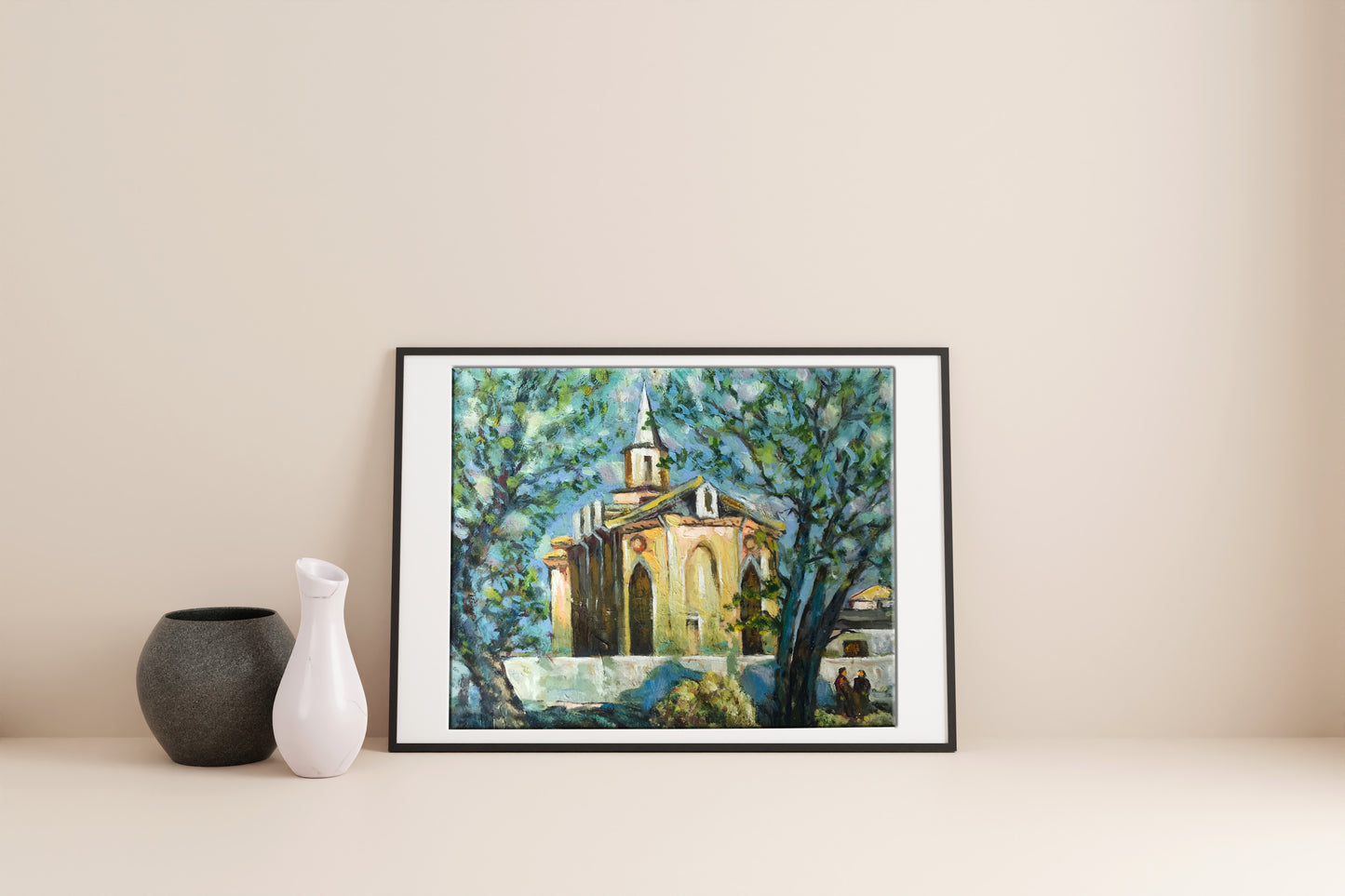 Oil painting Church 