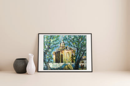 Oil painting Church 
