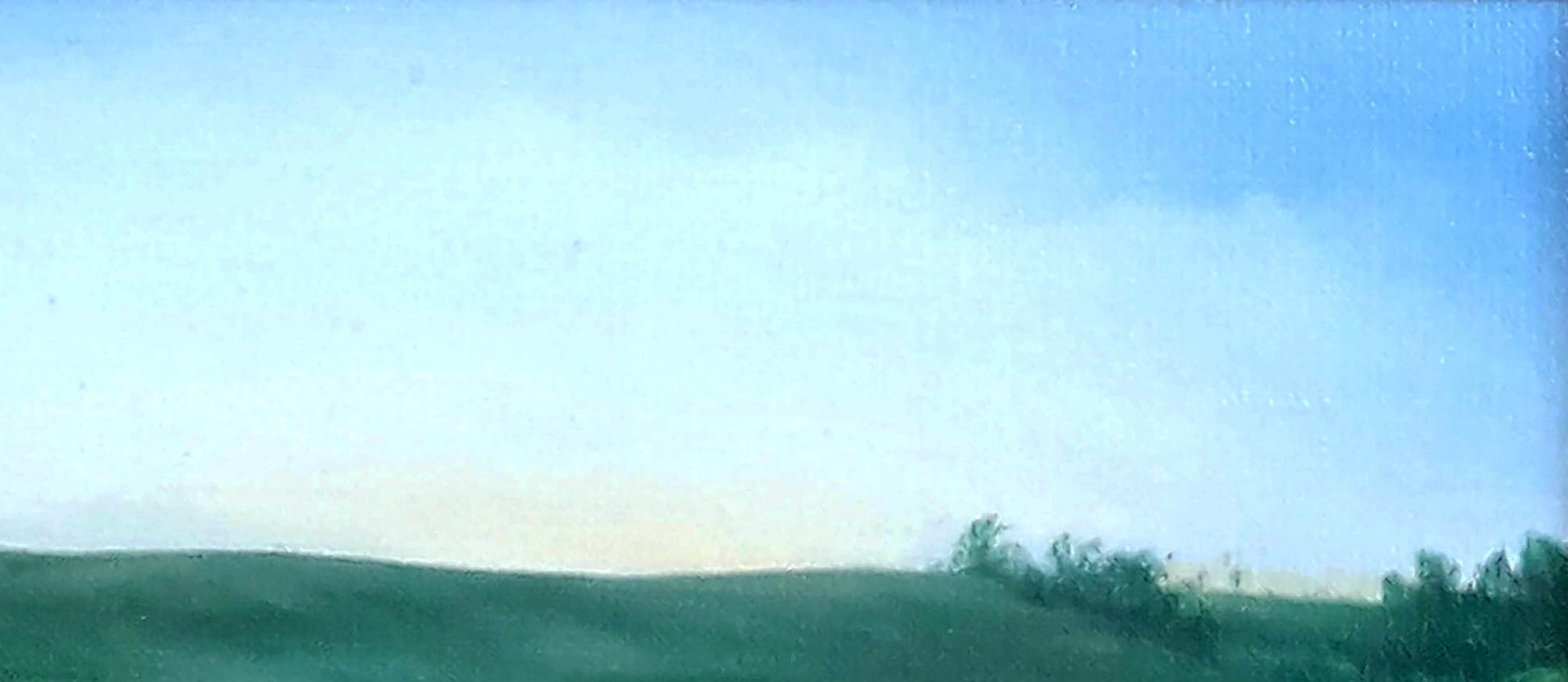 Oil painting Dnieper outskirts by Korkishko Vasily serene landscape