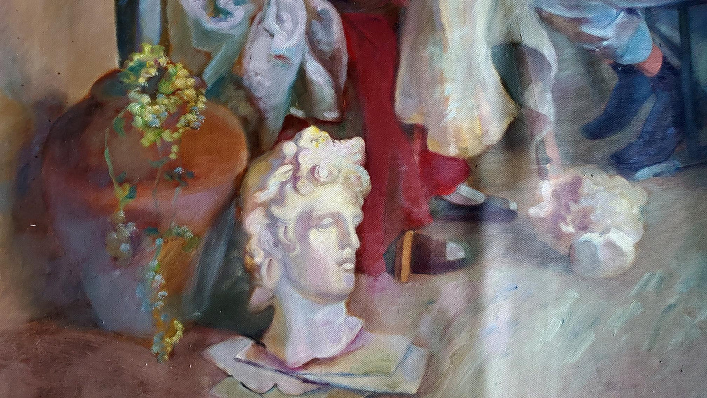 Classical marble bust by Litvinov Daniil Olegovich oil painting model