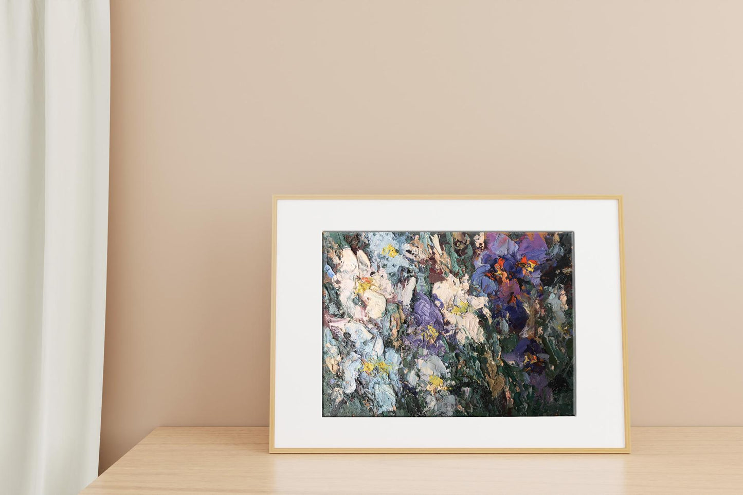 Oil painting flowers