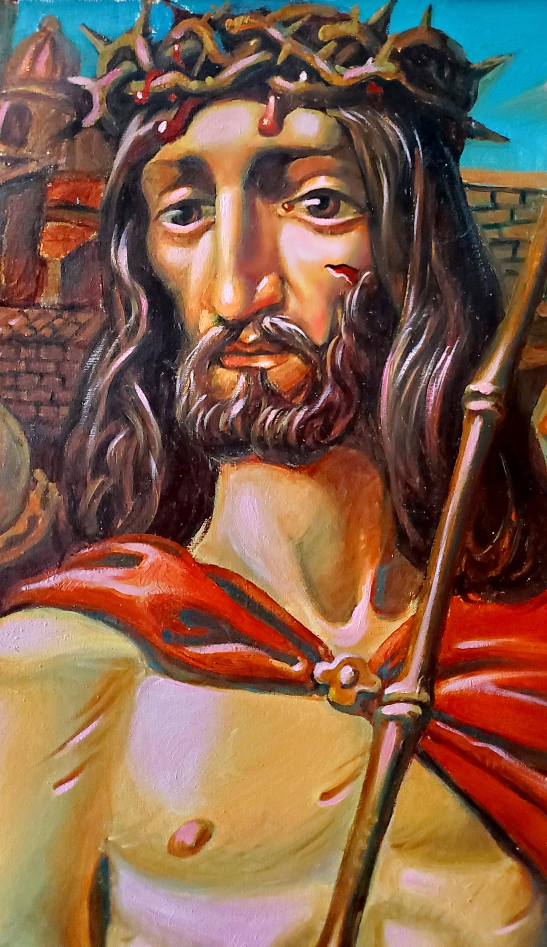 Oil painting of Christ before Pilate by Litvinov Daniil Olegovich