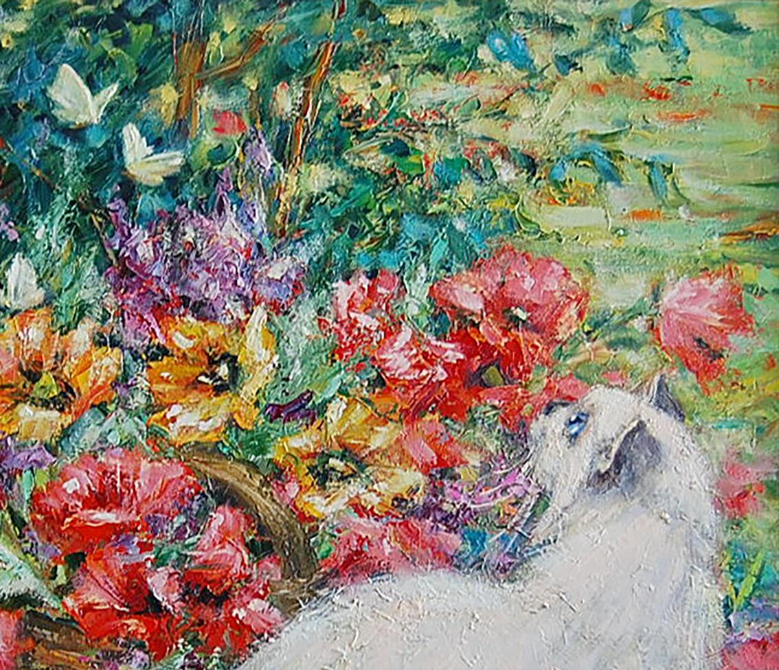 Oil portrayal of "Alice on a Walk" by Olga Artim