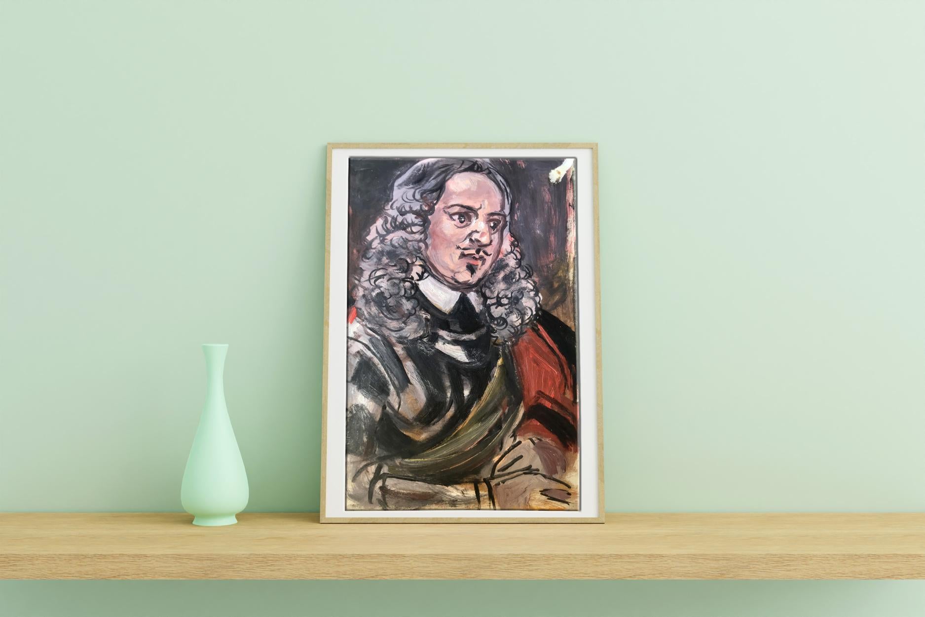 Framed oil painting portrait of Duke Alexander Arkadievich Litvinov