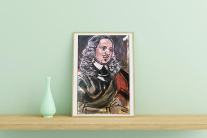 Framed oil painting portrait of Duke Alexander Arkadievich Litvinov