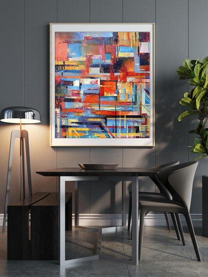 Oil painting In the rays of the sun by Kirilenko Mikhail in modern frame