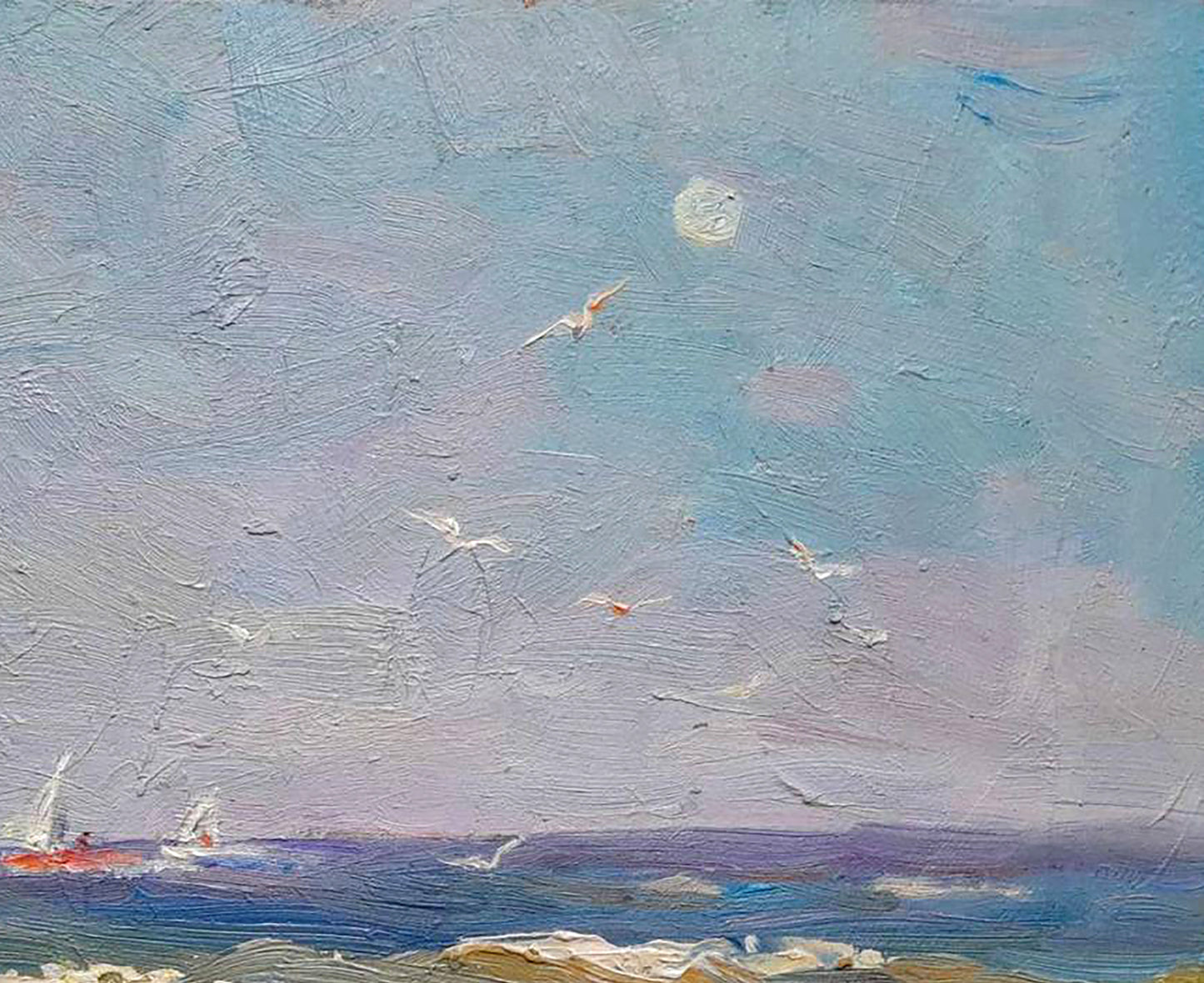 Oil portrayal of the coast of Odessa by Ivan Mikhailovich Kovalenko