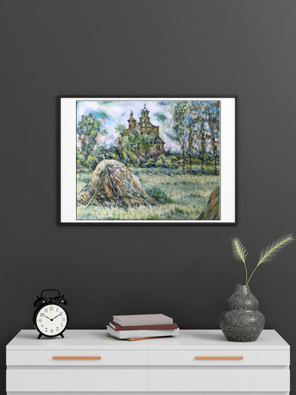 Oil painting Church 
