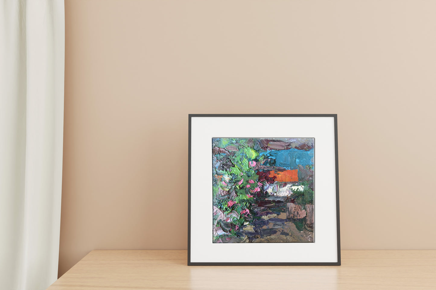 Oil painting garden 