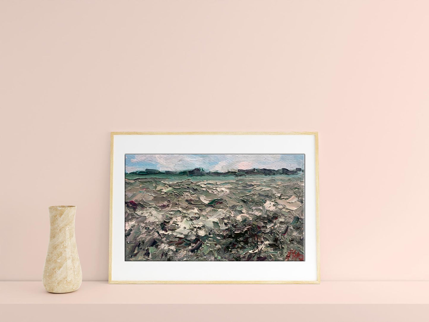 Oil painting Field Nature Landscape 
