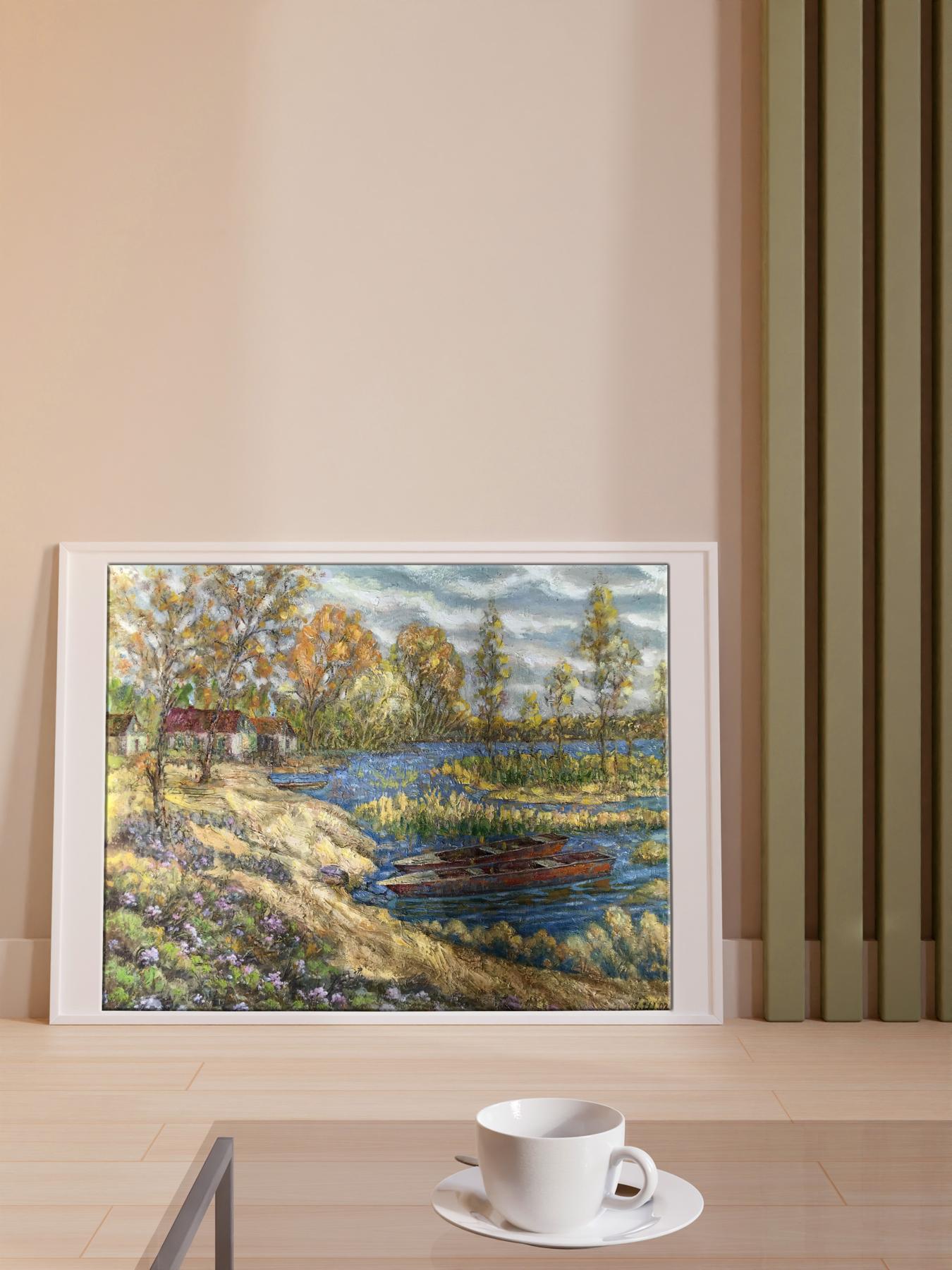 Oil painting Boats