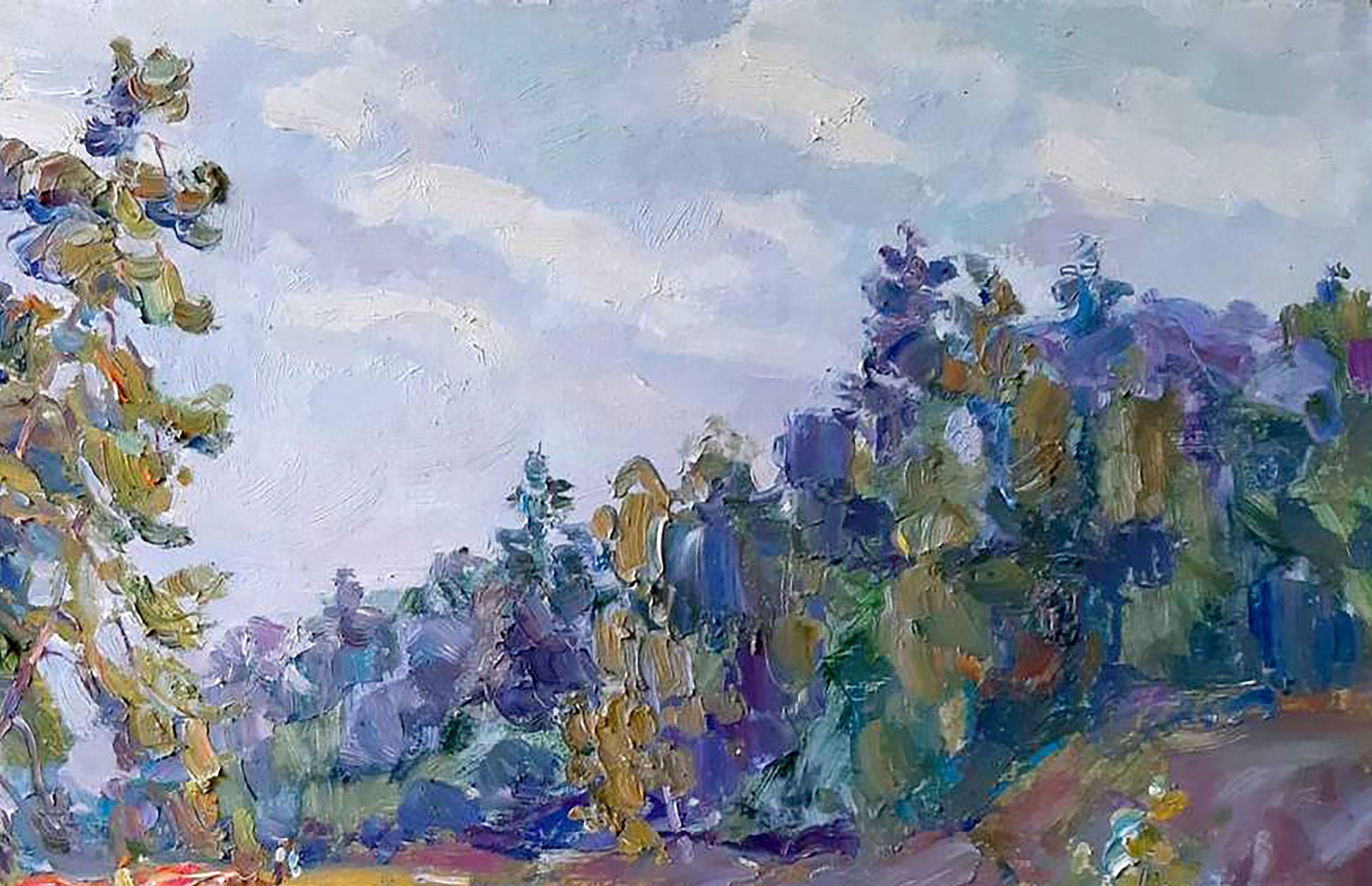 Oil Painting Forest Nature Landscape 