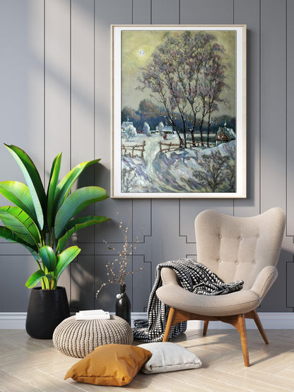 Oil painting Winter